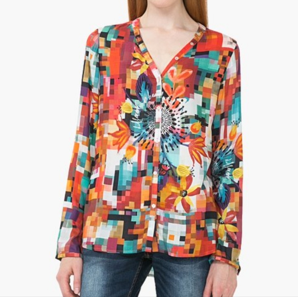Desigual Button-up Vibrant Shirt